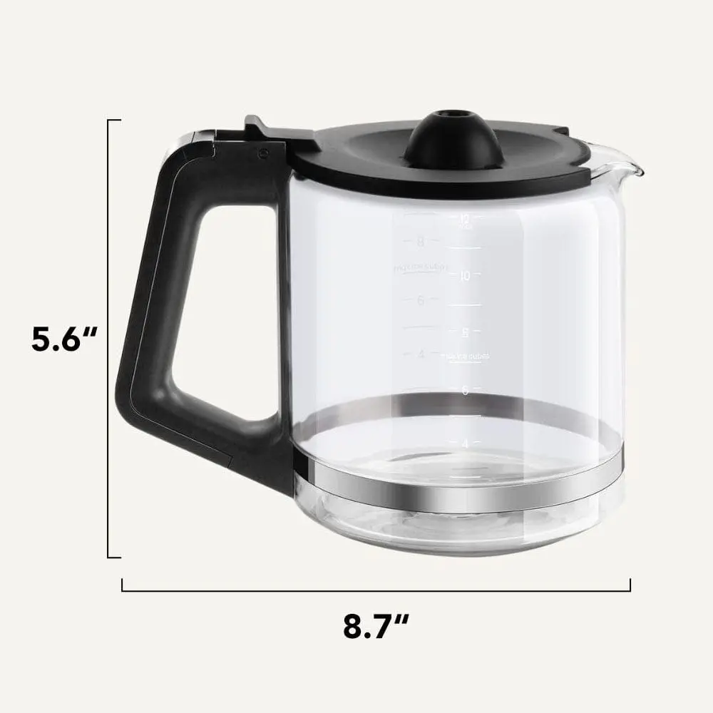 12-Cup Drip Coffee Machine Coffee Carafe for Replacement DCMA0 - Image 3