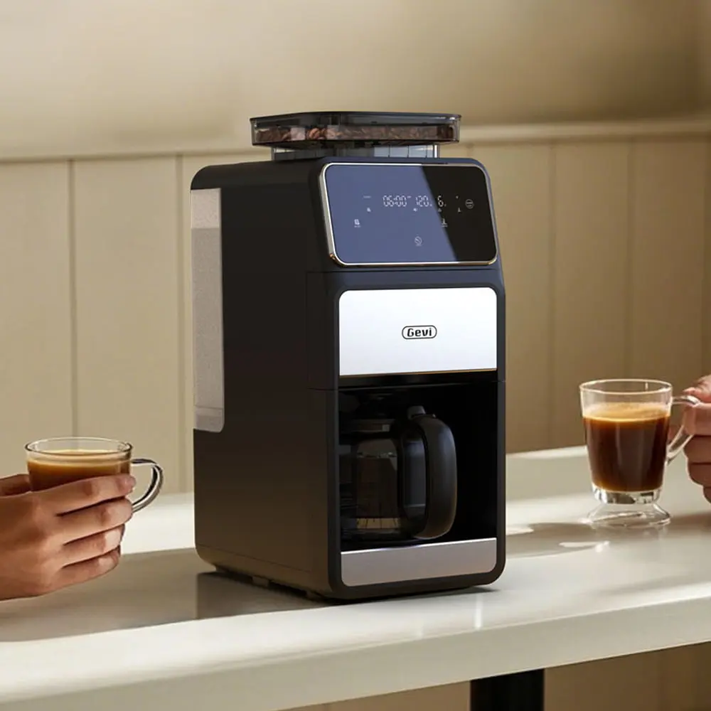 GEVI 10-Cup Drip Coffee Maker Machine with Grinder and LED Touchscreen DCMF0 - Image 15
