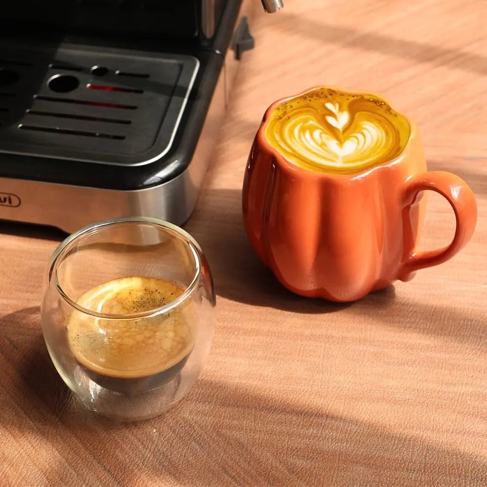 GEVI 2-in-1 Espresso Machine with Milk Frother Wand and Dual Temperature Control 20 Bar ECMD0 - Image 9