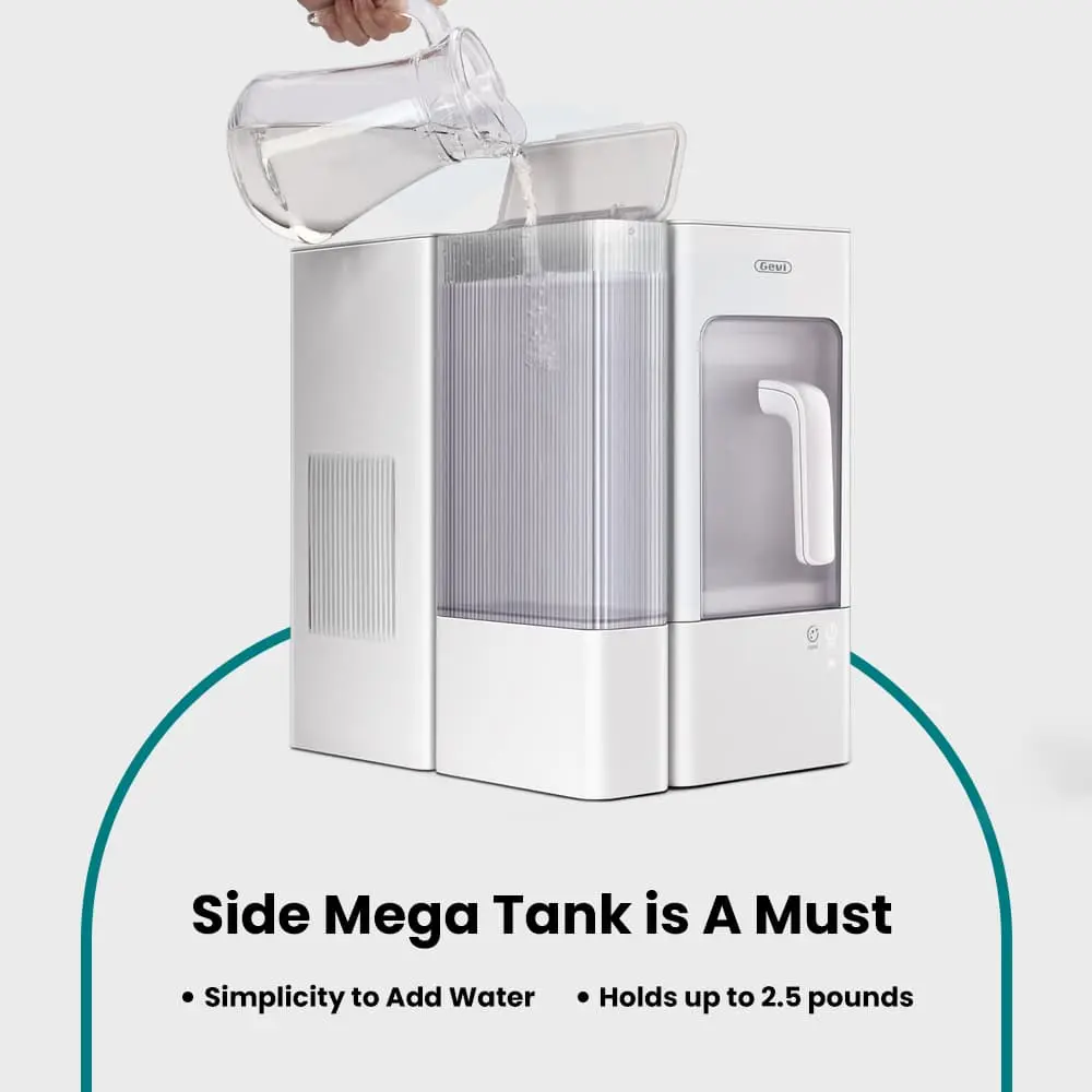 GEVI Adella Crystal Clear Nugget Ice Maker Machine IMNC0 - Image 4