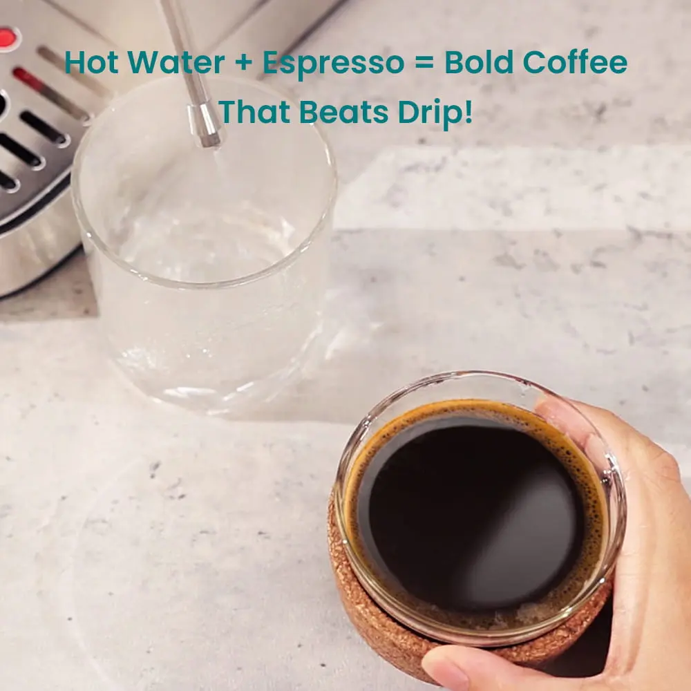 Compact Espresso Coffee Machine with Milk Frother ECMG0 - Image 4