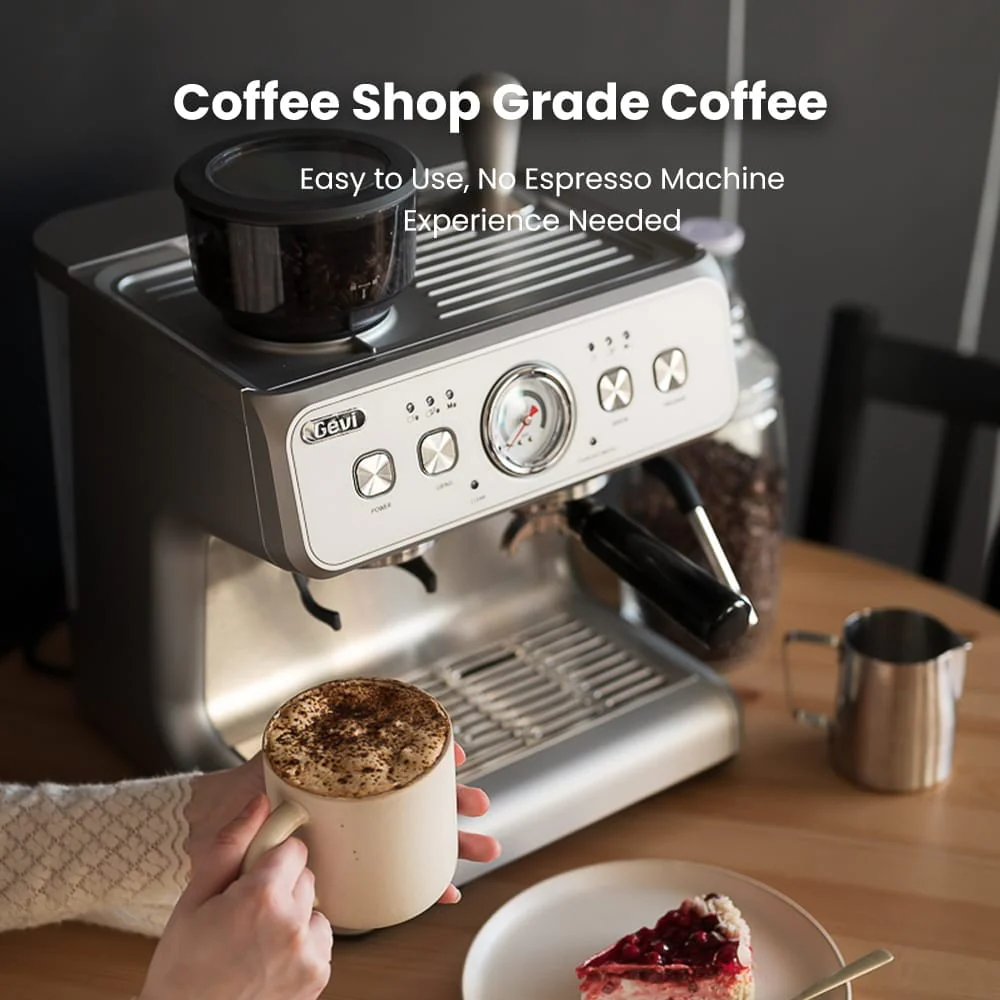 GEVI Dual Boiler Espresso Coffee Maker Machine ECMF0 - Image 3