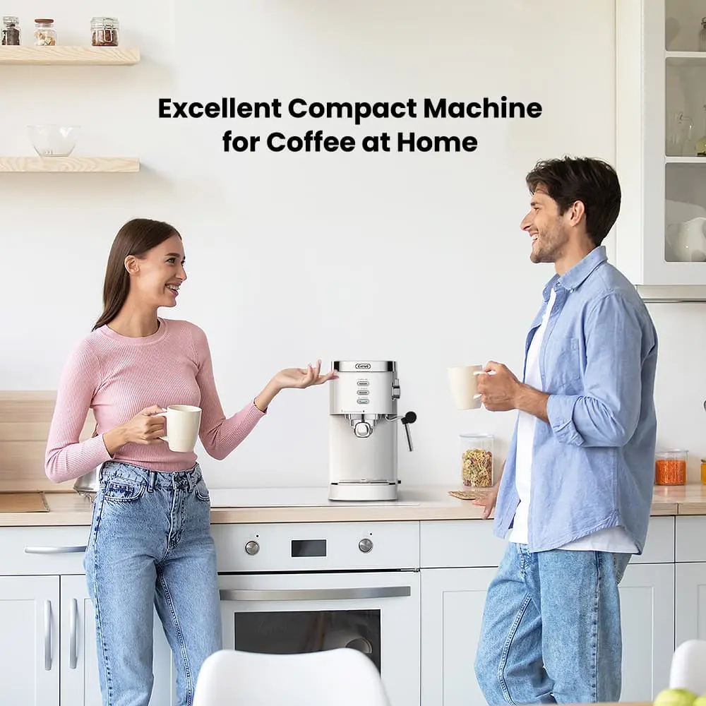 GEVI Espresso and Cappuccino Maker with Milk Frother and Steam Wand ECME0 - Image 6
