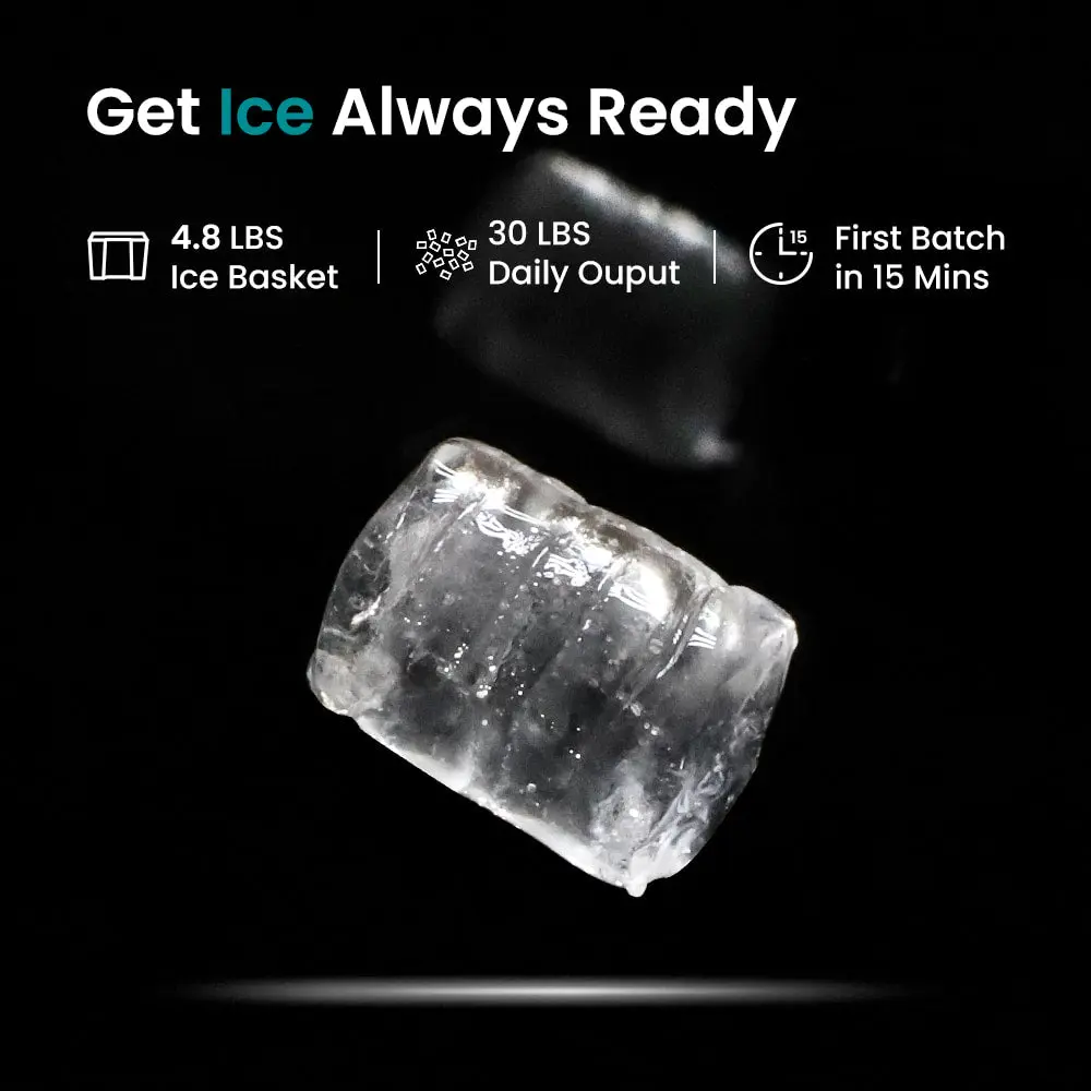 GEVI Household Countertop Nugget Ice Maker Machine With Viewing Window IMNB0 - Image 5