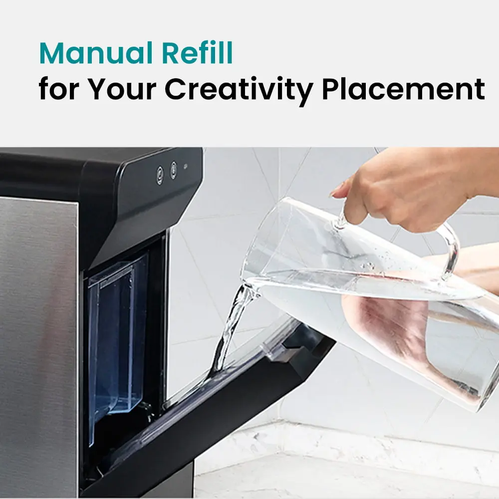 GEVI Household Countertop Nugget Ice Maker Machine With Viewing Window IMNB0 - Image 7