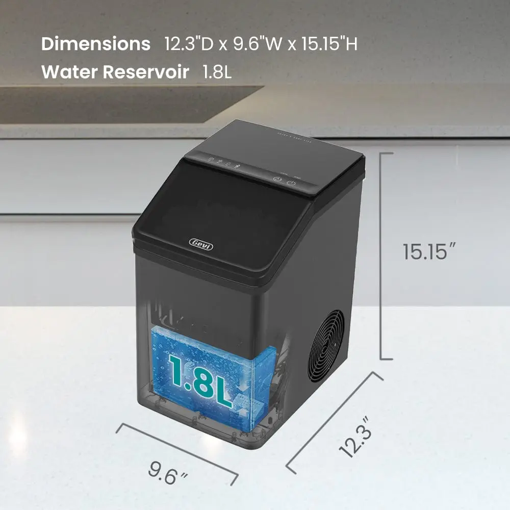 GEVI KNOVA Portable Countertop Compact Gemi Nugget Ice Maker IMND0 - Image 11