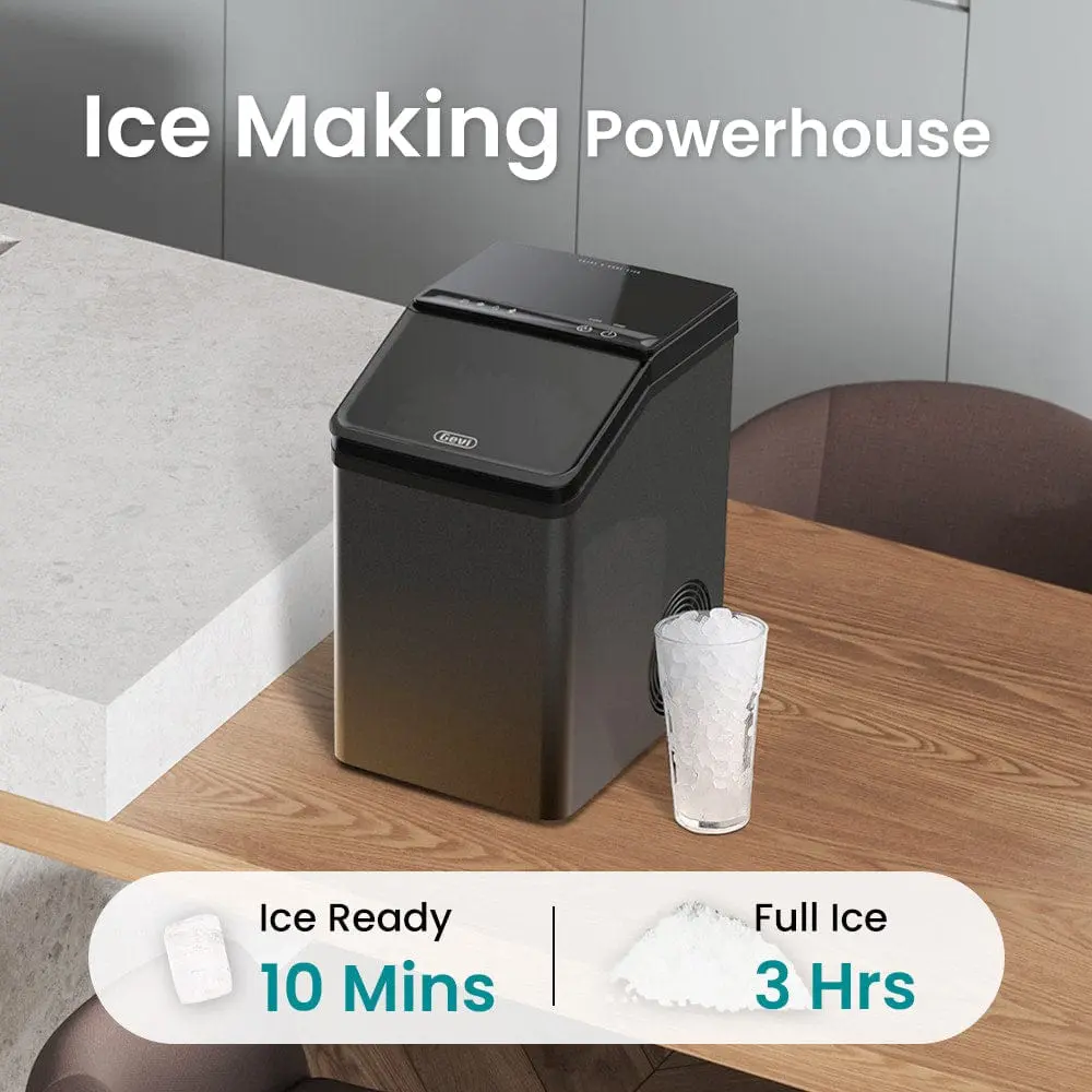 GEVI KNOVA Portable Countertop Compact Gemi Nugget Ice Maker IMND0 - Image 4