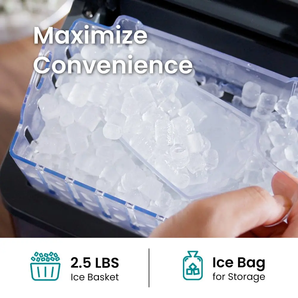 GEVI KNOVA Portable Countertop Compact Gemi Nugget Ice Maker IMND0 - Image 6