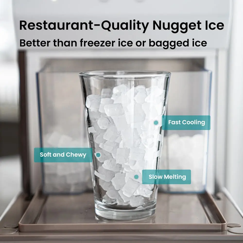GEVI Household V2.0 Countertop Nugget Ice Maker Machine for Home IMNA0 - Image 3